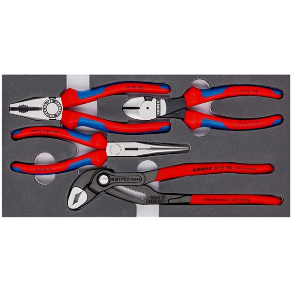 Knipex00 20 01 V15 4 Piece Basic Plier Set In Foam Tray