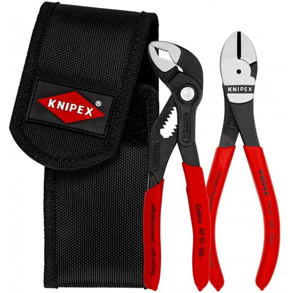 Knipex00 20 72 V02 Mini Pliers Set in Belt Tool Pouch 2pc