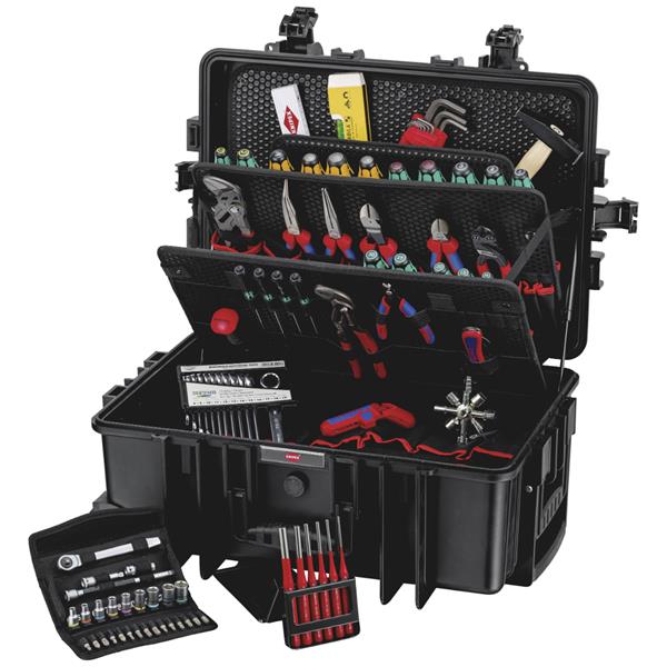Knipex00 21 37 M - Tool Case "Robust45 Move" with Mechanical Assortment (90 pcs.)