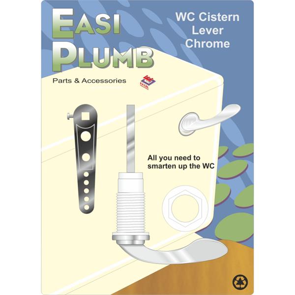 EasiplumbChrome Plated Cistern Lever Set