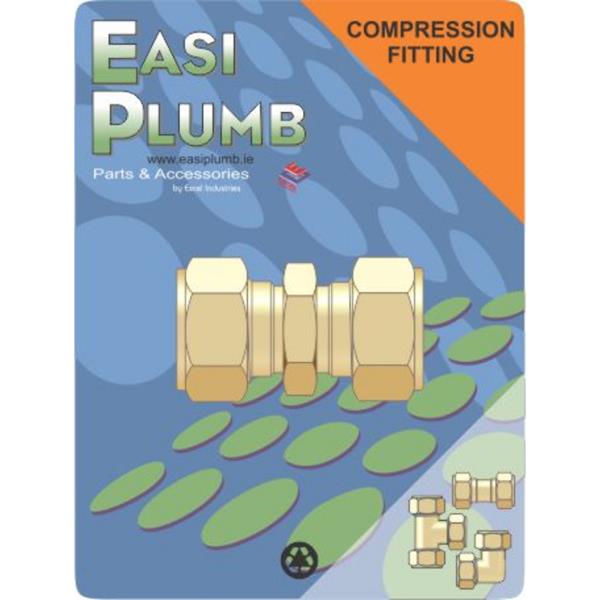 Easiplumb1/2" Straight Brass Compression