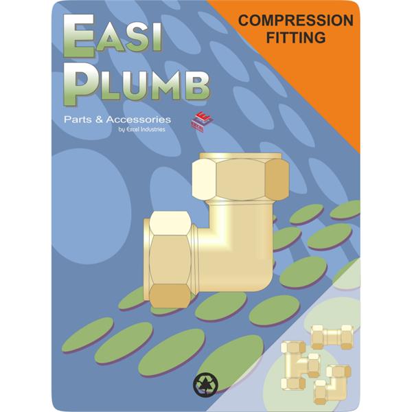 Easiplumb3/4" Brass Compression Elbow