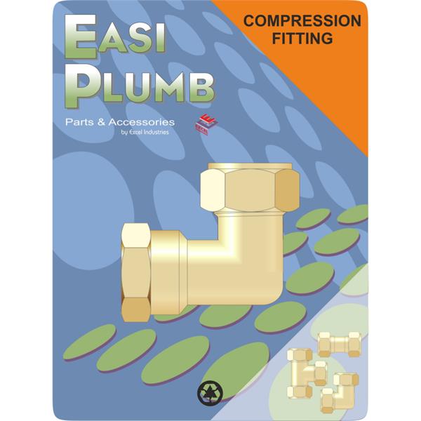 Easiplumb3/4" F.I. Brass Compression Elbow
