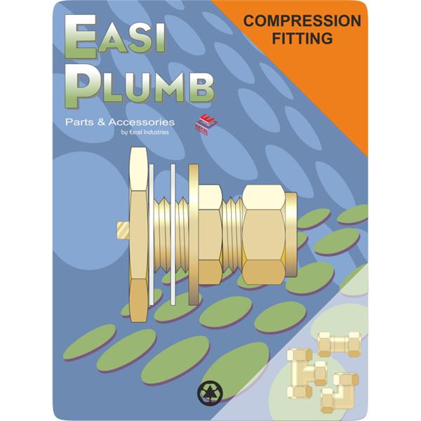 Easiplumb3/4" Brass Compression Tank Connector