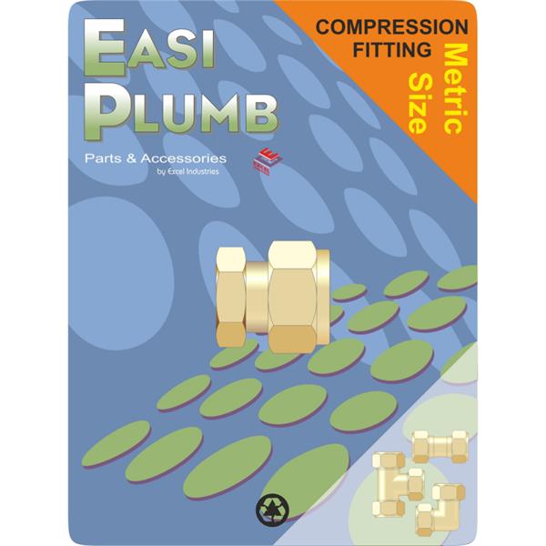 Easiplumb1/2" Brass Compression Stop End