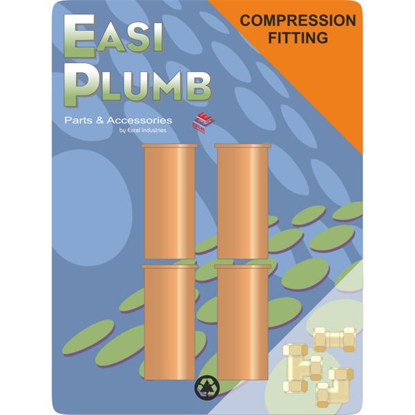 Easiplumb( Pack 4 ) - 3/4" Copper Inserts