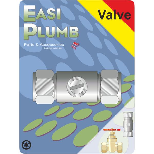 Easiplumb1/2" CxC Isolation Valve(Screwdriver Operated)