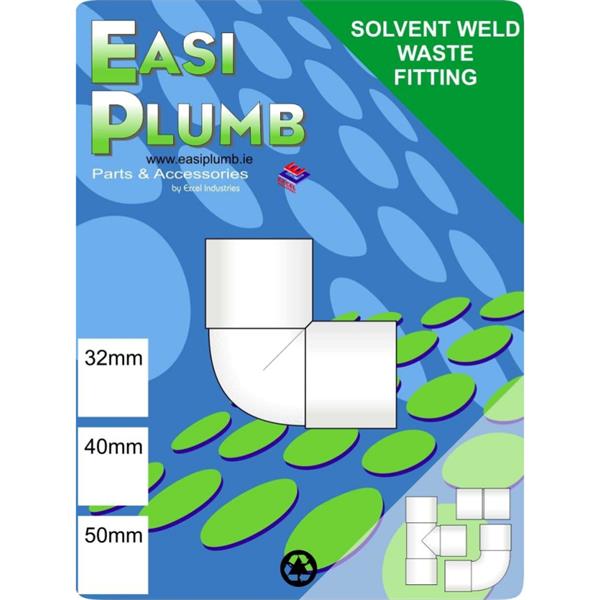 Easiplumb32mm White Waste Knuckle Elbow