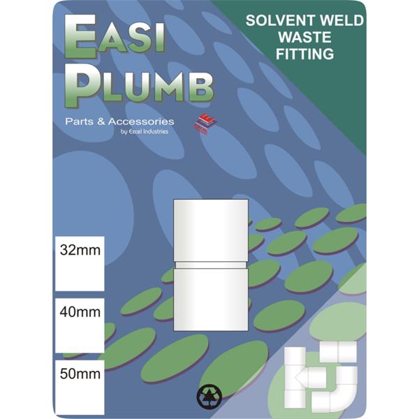 Easiplumb40mm White Waste Coupling