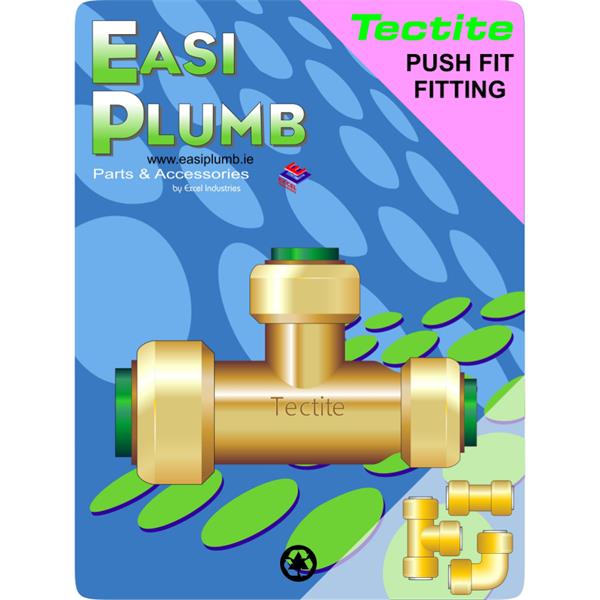 Easiplumb3/4" x 3/4" x 1/2" Pushtite Unequal Tee