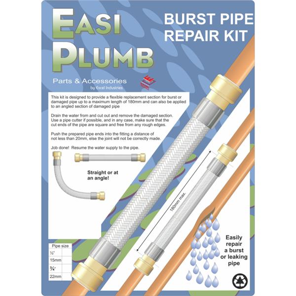 Easiplumb1/2" Pushfit Flexible Burst Pipe Connector