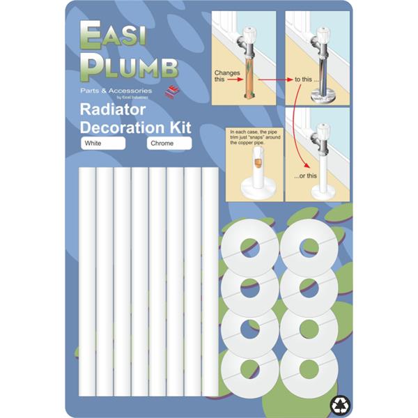 EasiplumbRadiator Decoration Kit - White (4 Rads)