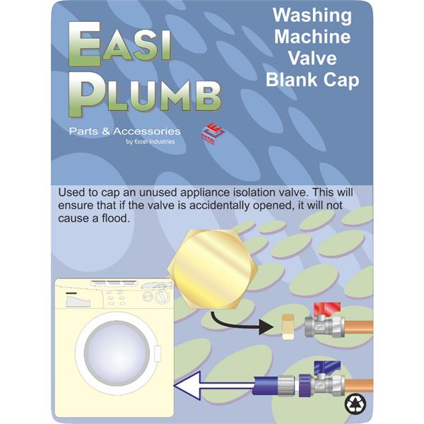 Easiplumb3/4" Washing Machine Valve Blank Cap