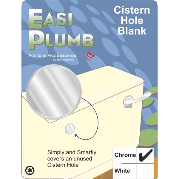 EasiplumbChrome Plated Cistern Overflow Stopper