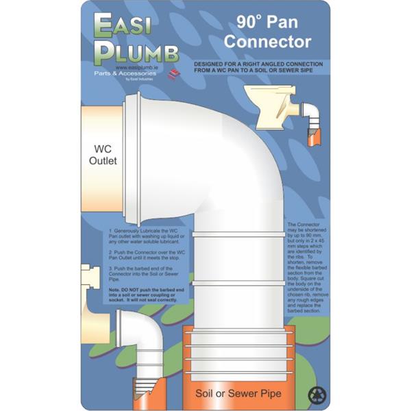 Easiplumb4" 90 Deg. Pan Connector