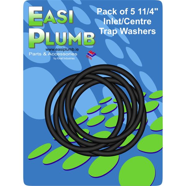 Easiplumb(Pack 5) 1 1/4" Inlet Trap Washers