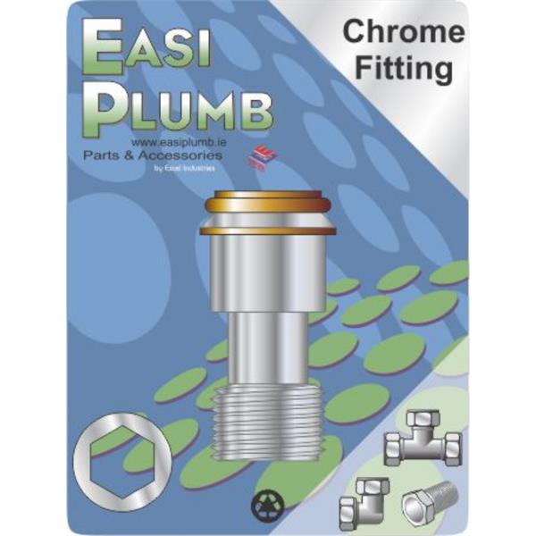 Easiplumb1/2" x 40mm CP Telescopic Rad Ext. Piece