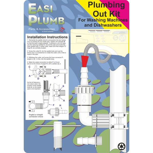 EasiplumbSelf Cutting Plumbing Out Waste Kit