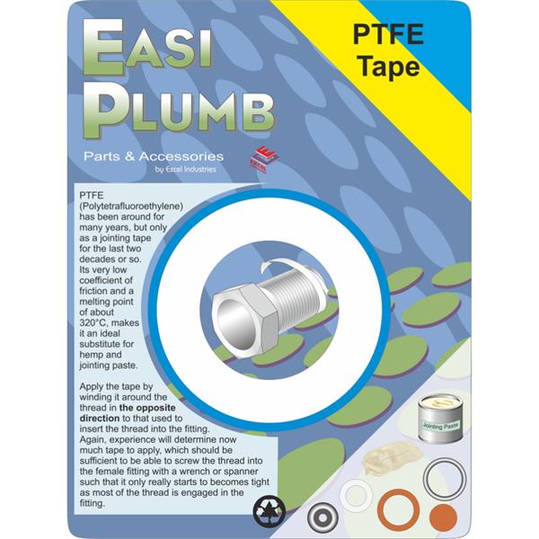 EasiplumbPack of 2 x 12M P.T.F.E. Rolls Tape