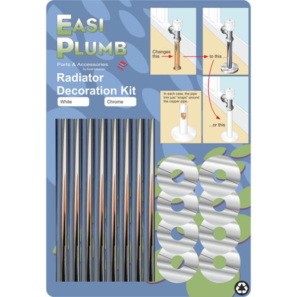 EasiplumbRadiator Decoration Kit - Chrome (4 Rads)