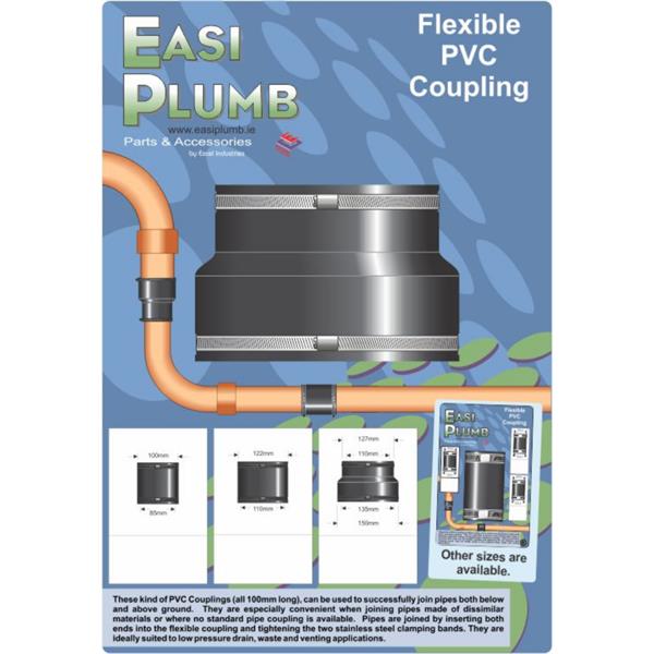 Easiplumb4" Clay x 4" C.I./PVC Coupling