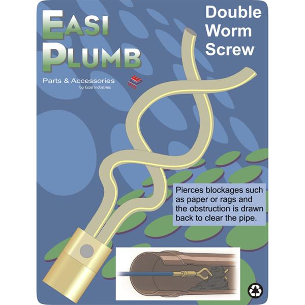 EasiplumbSewer Rod Double Worm Screw