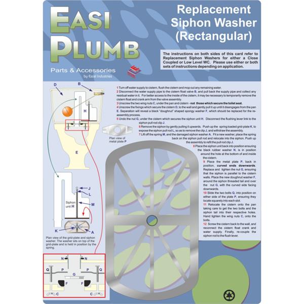 EasiplumbRectangular Siphon Washer