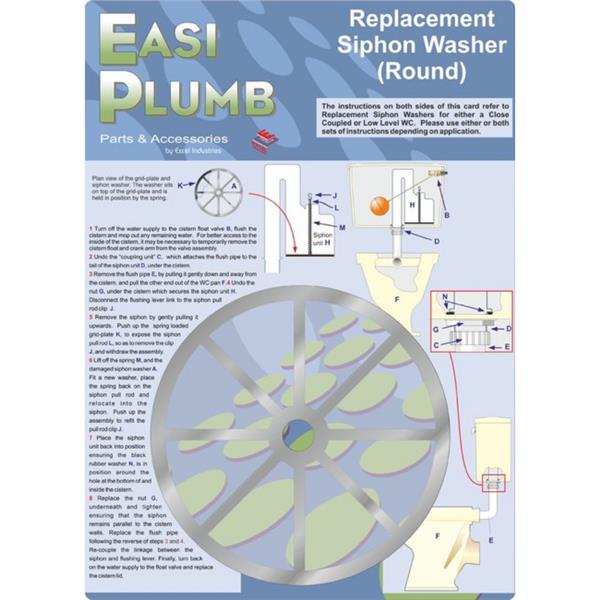 Easiplumb4" Round Siphon Washer