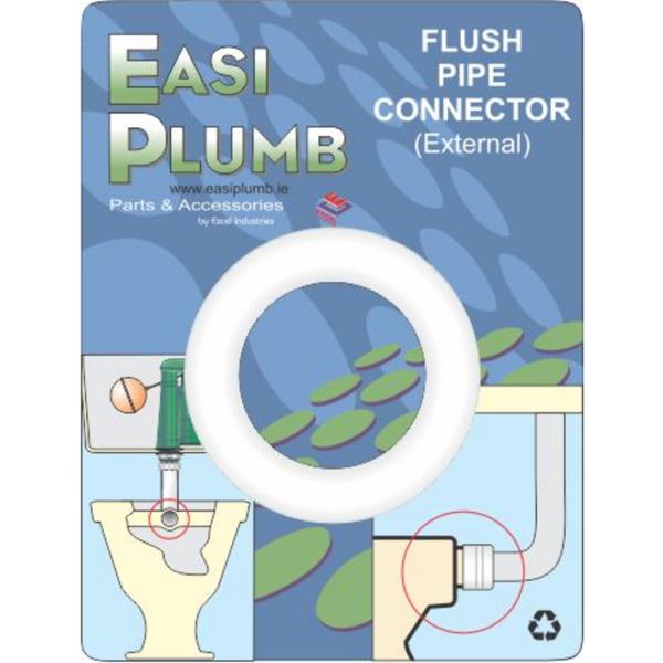 EasiplumbExternal Rubber Flush Pipe Connector
