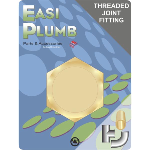 Easiplumb1/2" Brass Blanking Cap