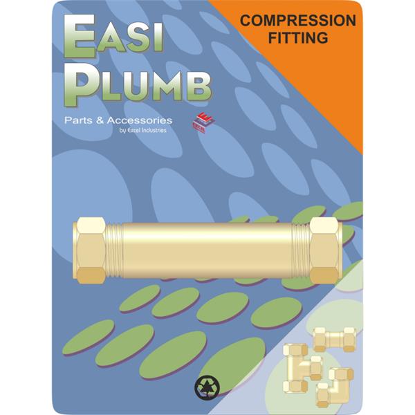 Easiplumb1/2" Repair Brass Compression Coupling