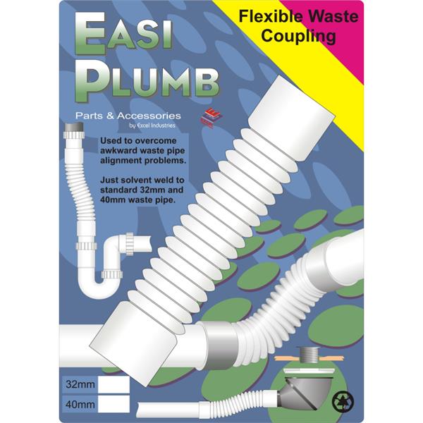 Easiplumb32mm Flexible Waste Pipe Coupling