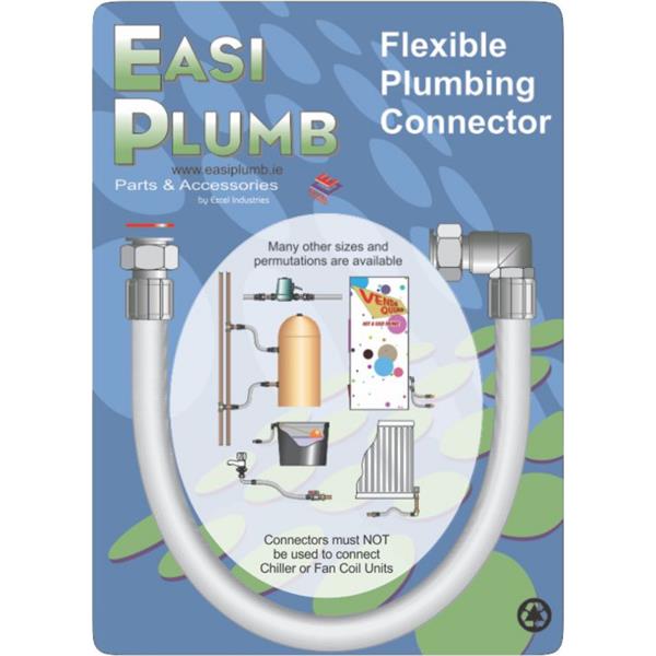 EasiplumbType FC16 1/2" Elbow Comp.x Str. Swivel Flexible Conn. 50cm Long
