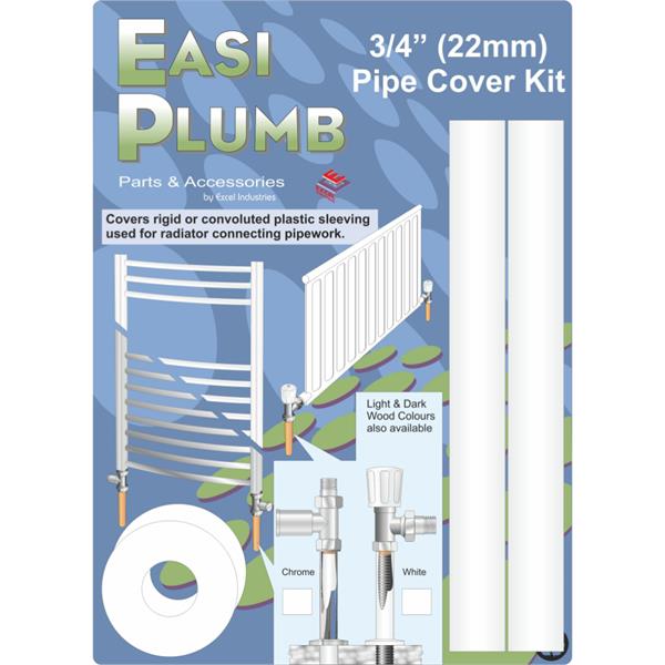 Easiplumb3/4"/22mm Pipe Cover Kit - White