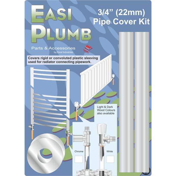 Easiplumb3/4"/22mm Pipe Cover Kit - Chrome