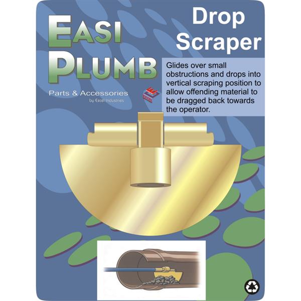 Easiplumb4" Sewer Rod Drop Scraper
