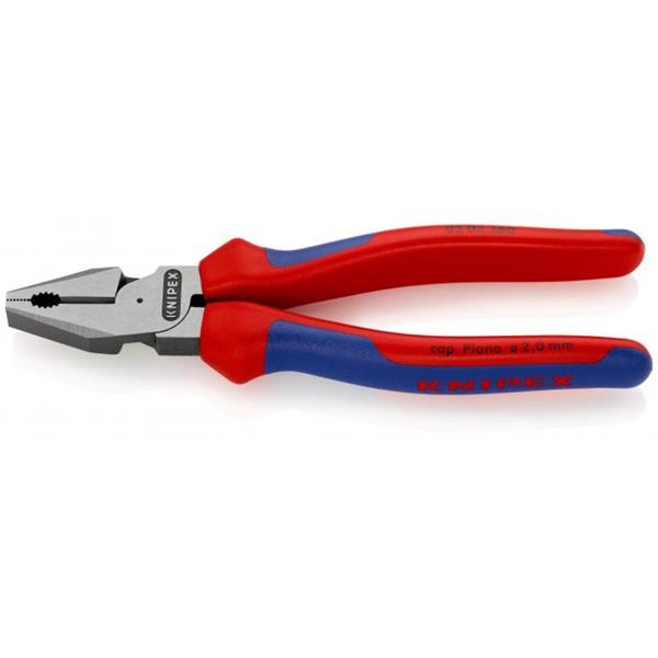Knipex02 02 180 SB High Leverage Multi-component Grip Combination Pliers
