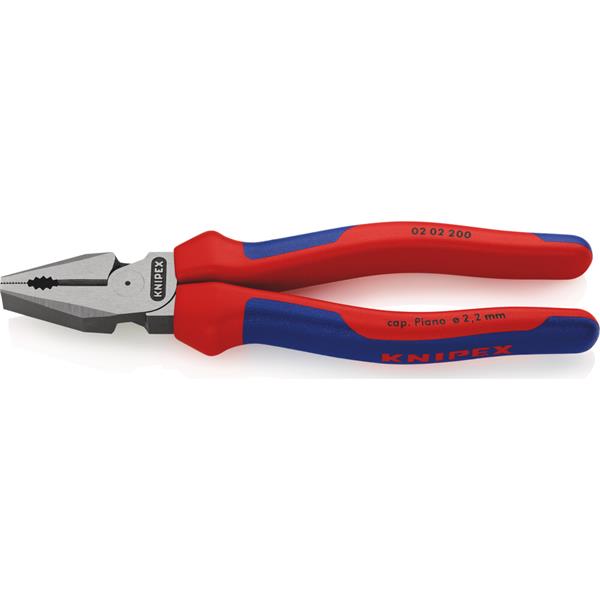 Knipex02 02 200 SB High Leverage Multi-component Grip Combination Pliers