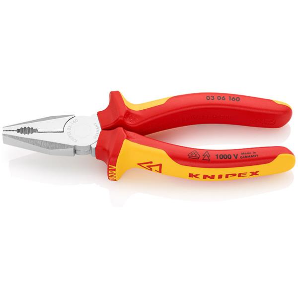 Knipex03 06 160 SB Insulated Multi-component Grip Combination Pliers