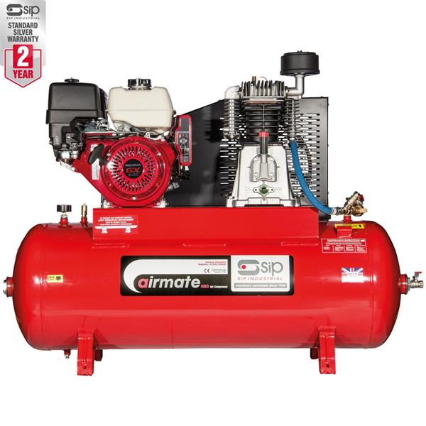 SipISHP11/200ES Industrial Petrol Compressor