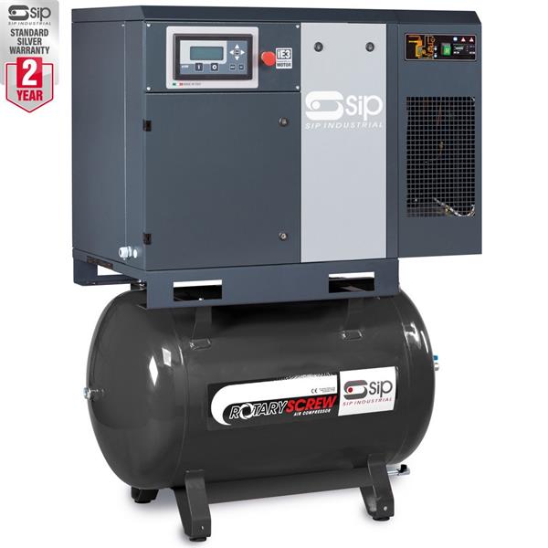 SipRS7.5-10-270DD/RD 270ltr Rotary Screw Compressor with Dryer