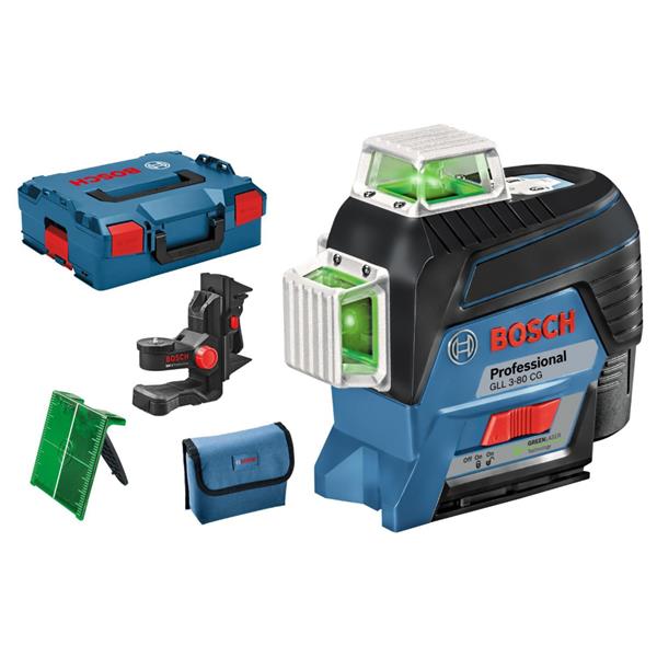 BoschGLL 3-80 CG + BM 1 Professional Line Laser (L-BOXX) Click and Go Set