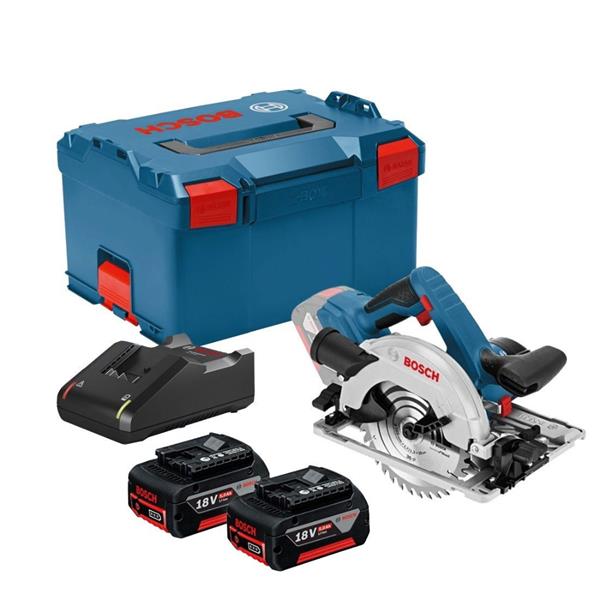 BoschGKS 18V-57 G 18V 165mm Guide Rail Circular Saw (2x5Ah)