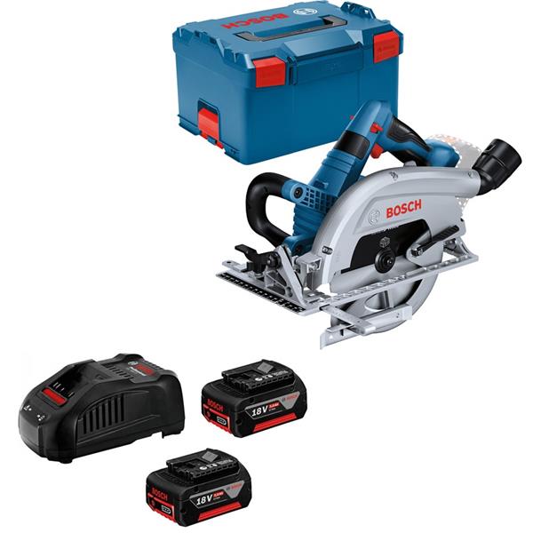 BoschGKS 18V-70 L 190mm BITURBO Brushless Circular Saw in L-Boxx (2x5ah)