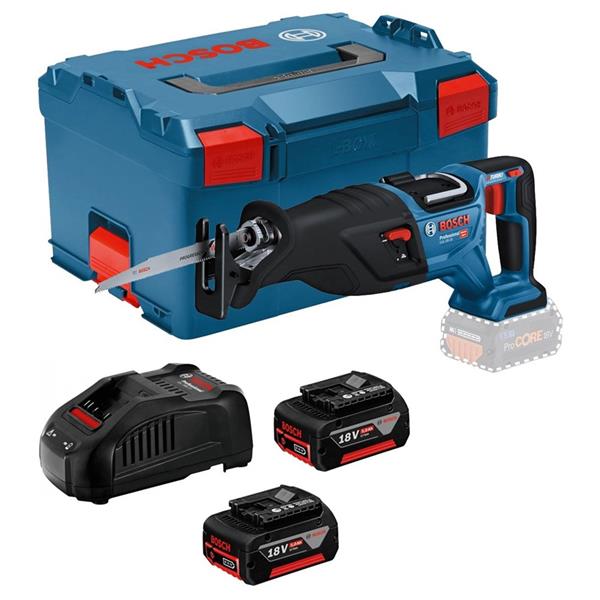 BoschGSA 18V-28 18v BITURBO Brushless Reciprocating Saw in L-Boxx (2x5ah)