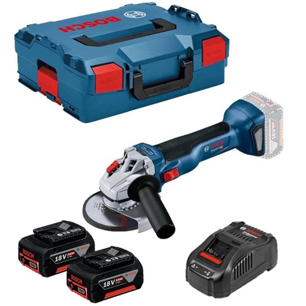 BoschGWX 18V-10 18V 125mm Brushless X-Lock Angle Grinder (2x5Ah)
