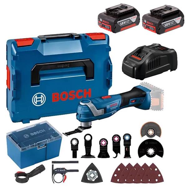 BoschGOP 18 V-34 18V Multitool + Accessories In L Boxx (2x3Ah)