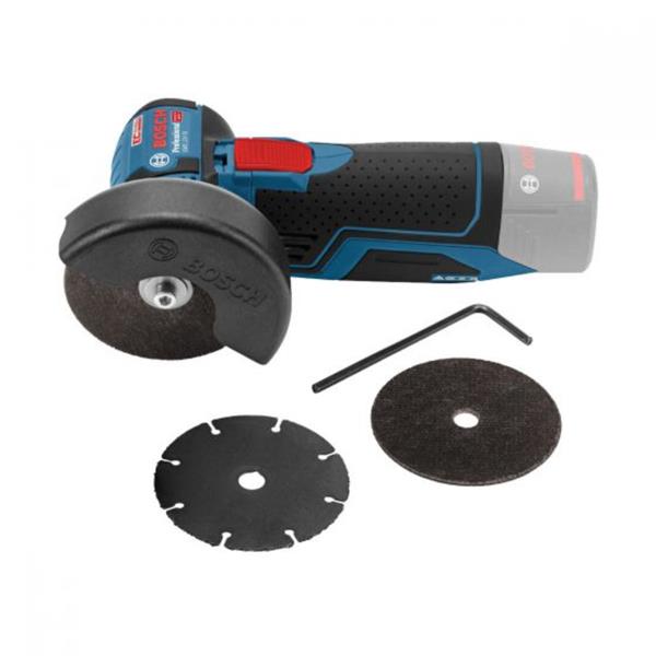 BoschGWS 12V-76 V-EC 12v 76mm Angle Grinder BRUSHLESS + 3 Cutting Discs (Bare Unit)