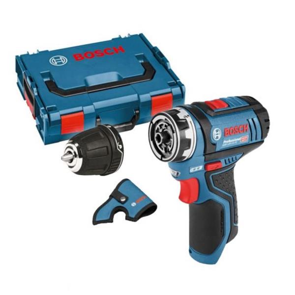 BoschGSR 12V-15 FC 12V FlexiClick Drill Driver With GFA 12-B Chuck in L-Boxx (Bare Unit)