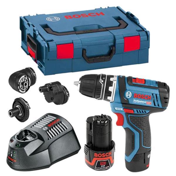 BoschGSR 12V-15 FC Set 12 Volt Drill Driver (2x2.0Ah)
